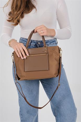 1213 Kadın El Çantası  Tütün-Kahve