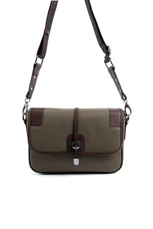 Silver & Polo SP1182 Kadın Çapraz Çanta Petek L.Haki-Kahve