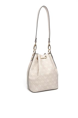 Silver Polo SP1137 Kadın Omuz Çantası Monogram Taş-Kemik