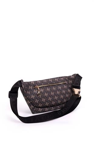 Silver & Polo Füme - Siyah SP1192 Kadın Bel Çantası