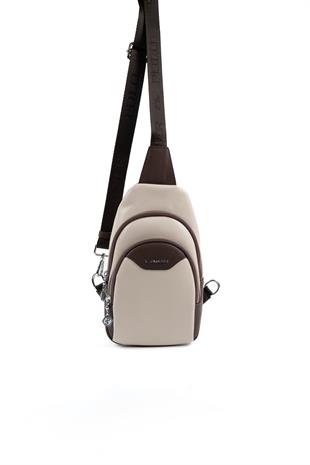 Silver & Polo Bej - Kahve SP959 Kadın Çanta Modelleri>Vücut Çantası