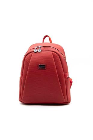 Silver & Polo SP926 Kadın Sırt Çantası Petek Kırmızı