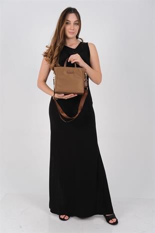 1225 Kadın El Çantası  Tütün-Kahve