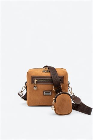 Silver & Polo SP1038 Kadın Çapraz Çanta Taba-Kahve