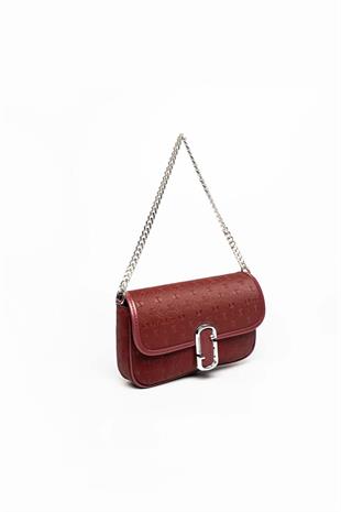 Silver Polo Bordo - Bordo Fashion Kadın Omuz Çantası SP1171
