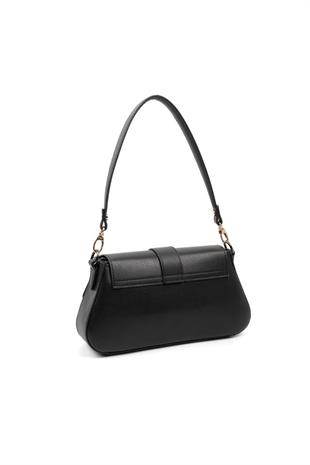 Silver Polo SP1177 Kadın Omuz Çantası Düz Siyah-Siyah