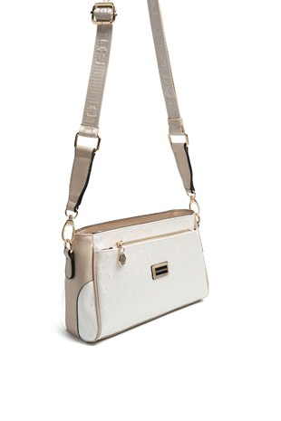 Silver & Polo SP1273 Kadın Çapraz Çanta Logolu Sedef-S.Nut