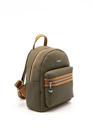 Silver & Polo SP1146 Kadın Sırt Çantası Petek L.Haki-A.Taba