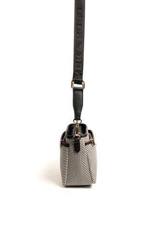 Silver & Polo Siyah Beyaz - Siyah SP1184 Kadın Çapraz Çanta