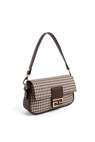 Silver & Polo Kahve Sarı - Kahve SP1179 Kadın Omuz Çantası