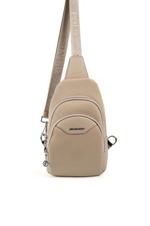 Silver & Polo SP959 Kadın Vücut Çantası Petek Kum Beji
