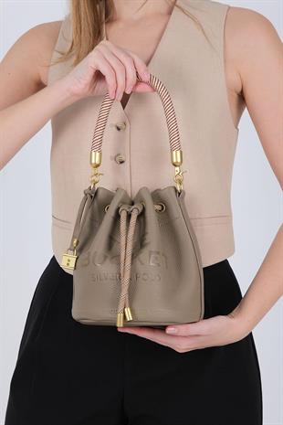 Silver Polo SP1248 Kadın Omuz Çantası Mini Rolax Vizon-Vizon