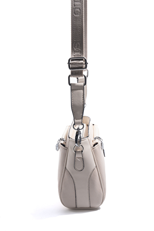Silver & Polo SP1273 Kadın Çapraz Çanta Petek Krem-Bej