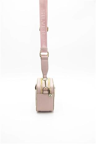 Silver Polo SP1078 Kadın Çapraz Çanta Monogram Pembe-Pudra