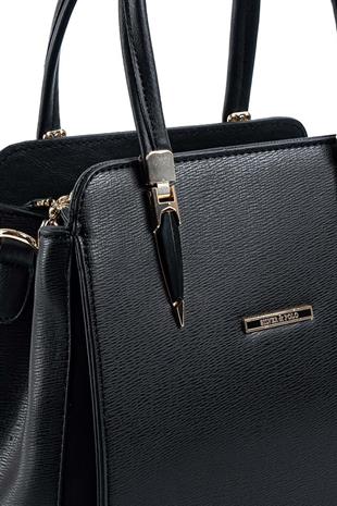 Silver & Polo SP1136 Kadın El Çantası Düz Siyah