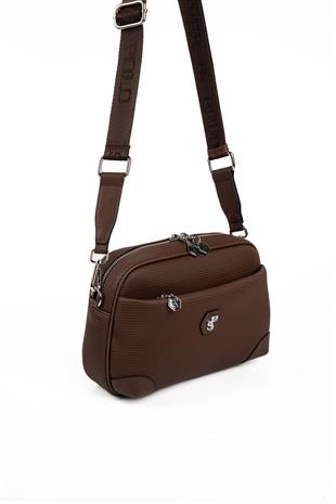 Silver & Polo SP1094 Kadın Çapraz Çanta Petek Kahve