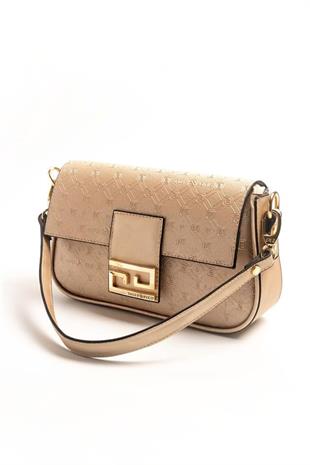 Silver & Polo SP1179 Kadın Omuz Çantası Logolu Nut-S.Nut