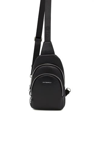 Silver & Polo SP959 Kadın Vücut Çantası Düz Siyah
