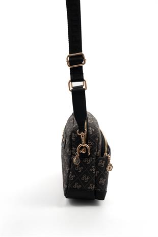 Silver & Polo Füme - Siyah SP1201 Kadın Çapraz Çanta