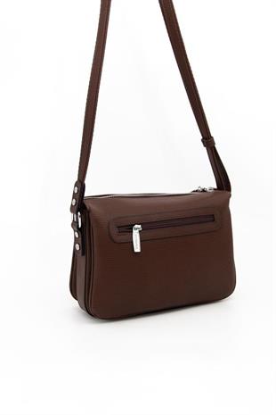 Silver & Polo SP784 Kadın Çapraz Çanta Petek Kahve