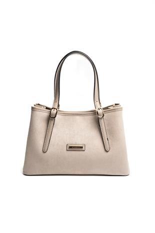 Silver & Polo SP1252 Kadın El Çantası Süet Bej-Kum
