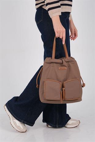 Silver & Polo SP1232 Kadın Sırt Çantası  Kahve-Taba