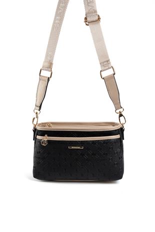Silver & Polo Siyah - S.nut SP1184 Kadın Çapraz Çanta