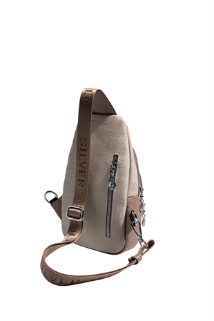 Silver Polo SP959 Kadın Vücut Çantası Fashion Bej-Latte