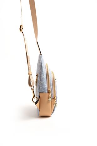 Silver & Polo Mavi - Ten SP959 Kadın Vücut Çantası