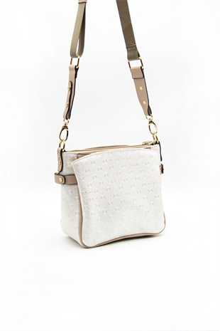 Silver & Polo SP884 Kadın Çapraz Çanta Logolu Sedef-S.Nut