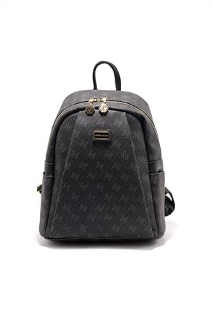 Silver & Polo SP926 Kadın Sırt Çantası Monogram Siyah