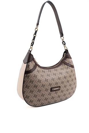 Silver & Polo Koyu Bej - Ten SP1255 Kadın Omuz Çantası