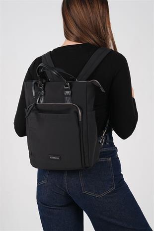 Silver Polo SP1226 Kadın El Çantası Saten Siyah-Siyah