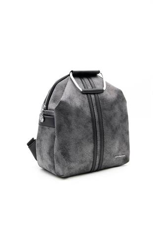 Silver & Polo SP771 Kadın Sırt Çantası Petek M.Gümüş-Siyah