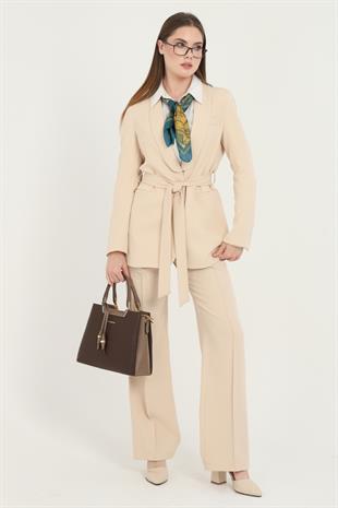 Silver & Polo Kahve - Vizon SP969 Kadın El Çantası