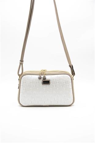 Silver & Polo SP899 Kadın Çapraz Çanta Logolu Sedef-S.Nut