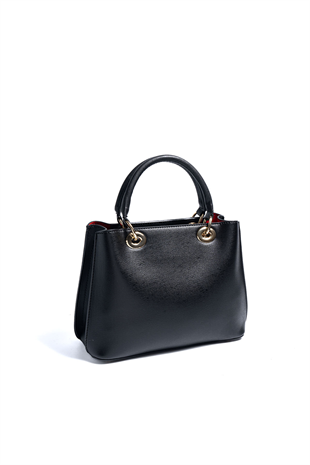 Silver & Polo SP1272 Kadın El Çantası Düz Siyah