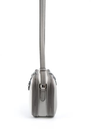 Silver & Polo Beyaz - A.gri SP899 Kadın Çapraz Çanta