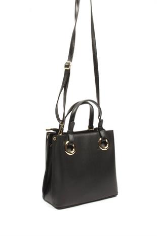 Silver & Polo SP975 Kadın El Çantası Düz Siyah-Siyah