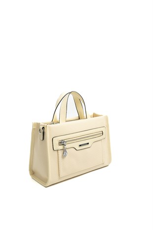 Silver & Polo SP1271 Kadın El Çantası Petek Sarı-Sarı