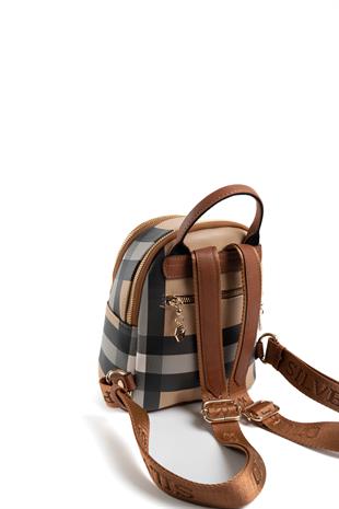 Silver & Polo Bej - Taba SP983 Kadın Sırt Çantası