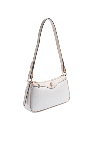 Silver & Polo SP1274 Kadın Çapraz Çanta Logolu Sedef-S.Nut