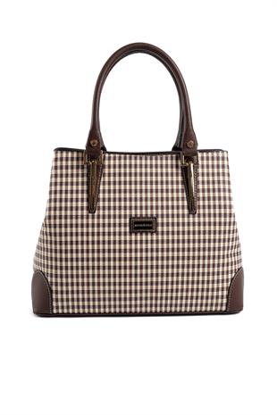 Silver & Polo Kahve Sarı - Kahve SP667 Kadın El Çantası