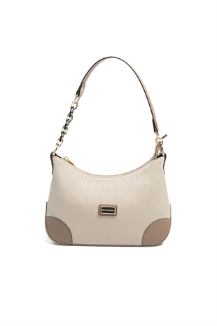 Silver Polo SP1277 Kadın Omuz Çantası Fashion Bej-Latte