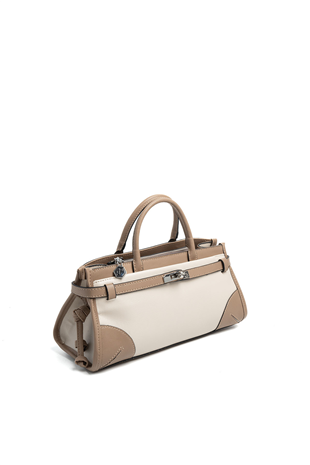 Silver & Polo SP1260 Kadın El Çantası Düz Bej-Latte
