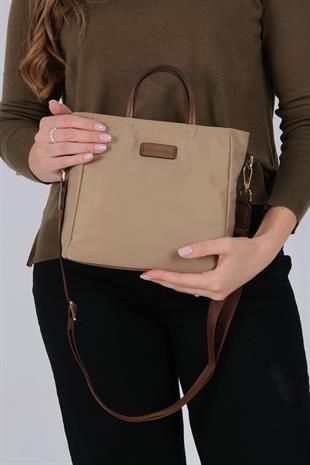 1225 Kadın El Çantası  Vizon-Camel