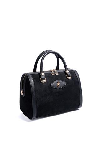 Silver & Polo SP1091 Kadın El Çantası Süet Siyah