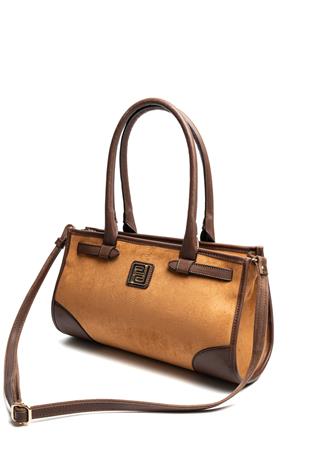 Silver & Polo SP1261 Kadın El Çantası Süet Taba-Kahve