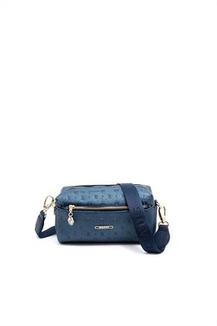 Silver & Polo SP1142 Kadın Çapraz Çanta Logolu Lacivert-Lacivert