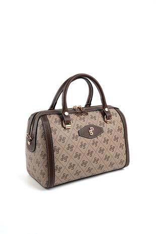 Silver & Polo Koyu Bej - Kahve SP1091 Kadın El Çantası
